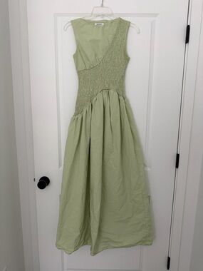Peppermayo | Dresses | Green Crochet Maxi Dress | Poshmark